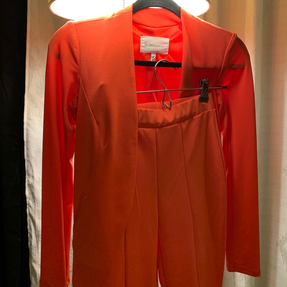 Bcbgeneration Tuxedo Blazer With Matching Pants - image 1